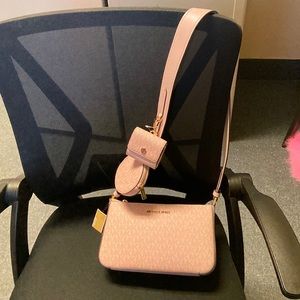 Pink crossbody bag